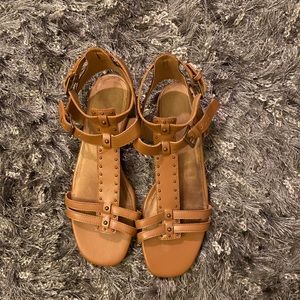 Aerosoles Brown Flat Sandals Size 8